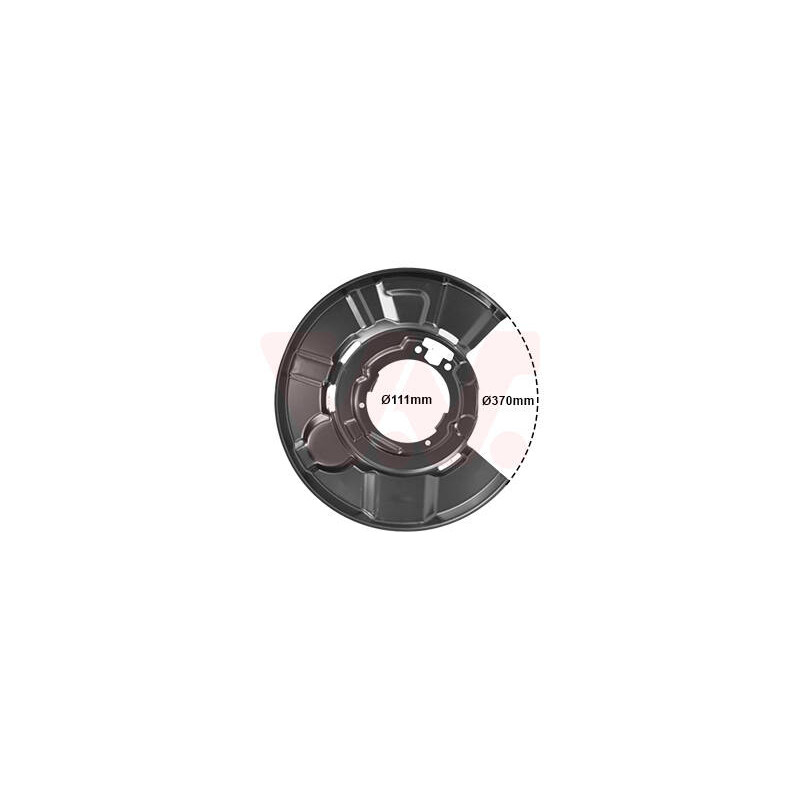VAN WEZEL Ochranný plech proti rozstreku, Brzdový kotúč 0657373