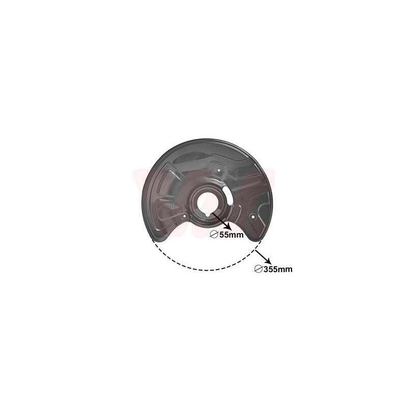 VAN WEZEL Ochranný plech proti rozstreku, Brzdový kotúč 3041371