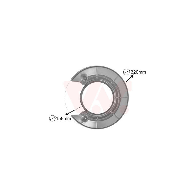 VAN WEZEL Ochranný plech proti rozstreku, Brzdový kotúč 4730373