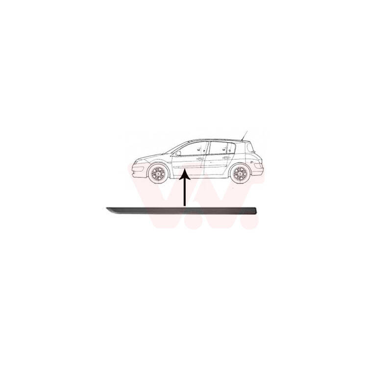 VAN WEZEL Ozdobná/ochranná lišta dverí 4375423