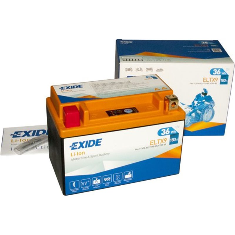 EXIDE Li-ion motobatéria 12 V, 2,3 Ah, 180 A, ELTX9
