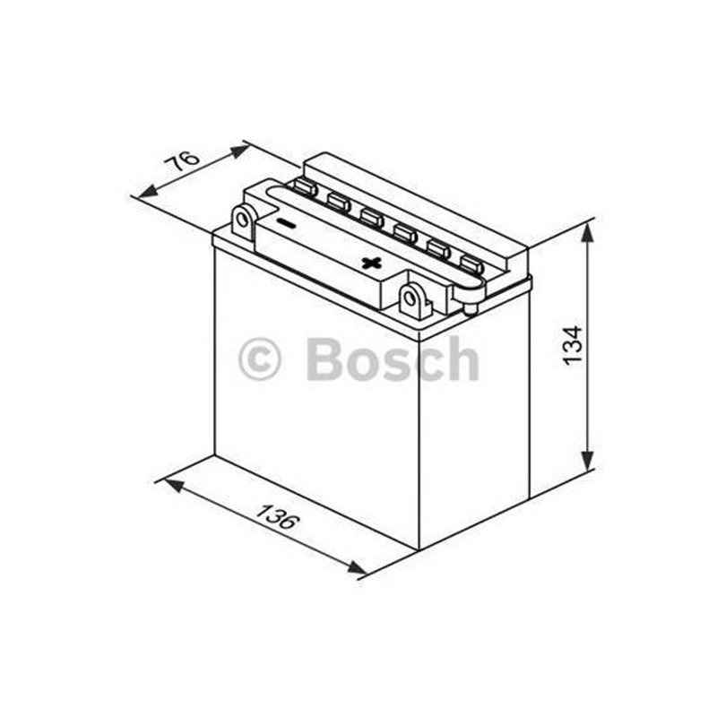 BOSCH motobatéria 12V , 7AH , 74A , 0 092 M4F 210