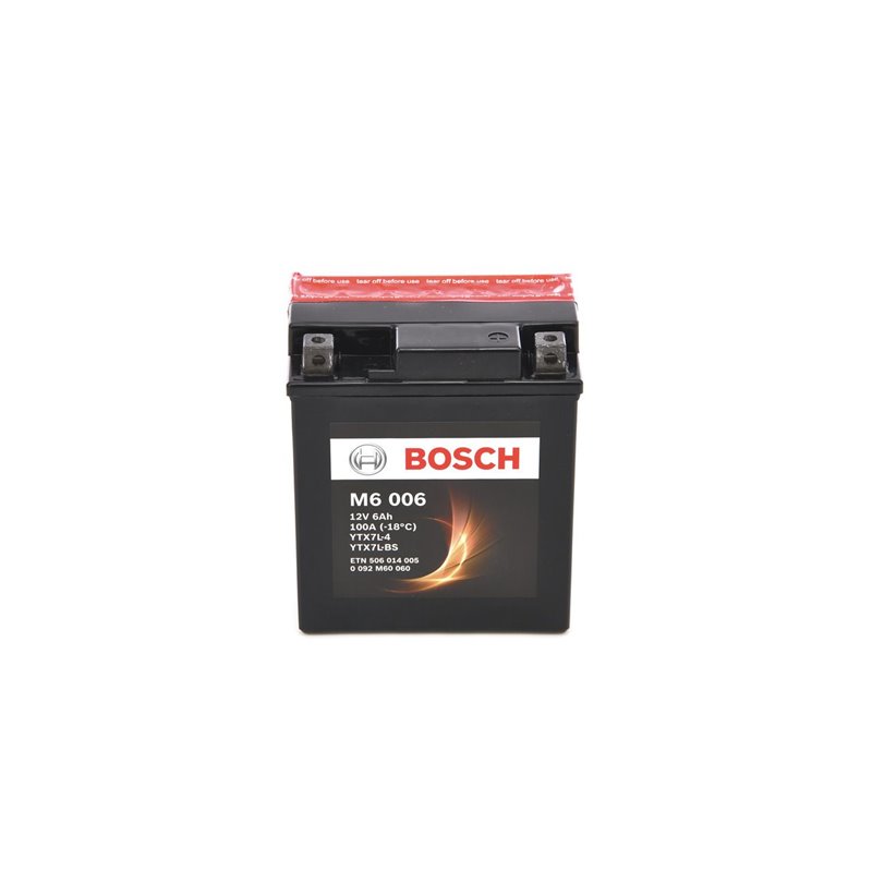 BOSCH motobatéria AGM 12V , 6AH , 100A , 0 092 M60 060