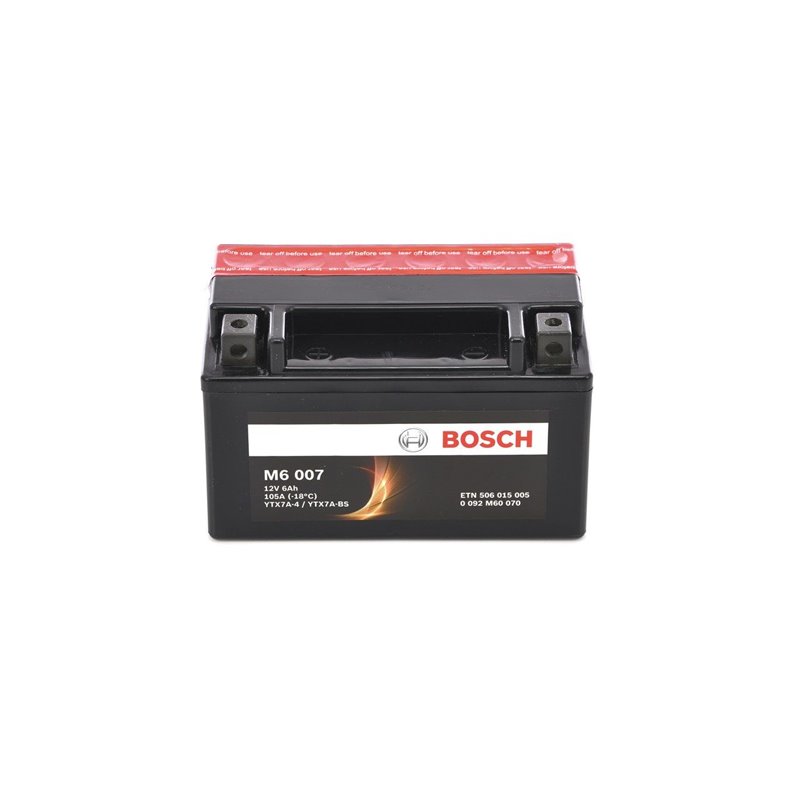 BOSCH motobatéria AGM 12V , 6AH , 105A , 0 092 M60 070
