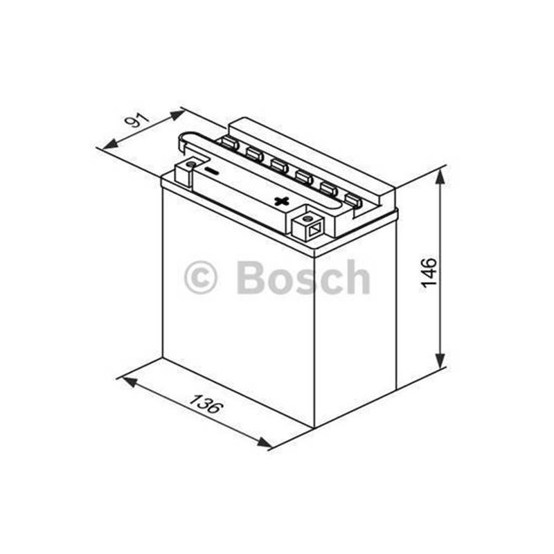 BOSCH motobatéria 12V , 10AH , 150 , 0 092 M4F 280