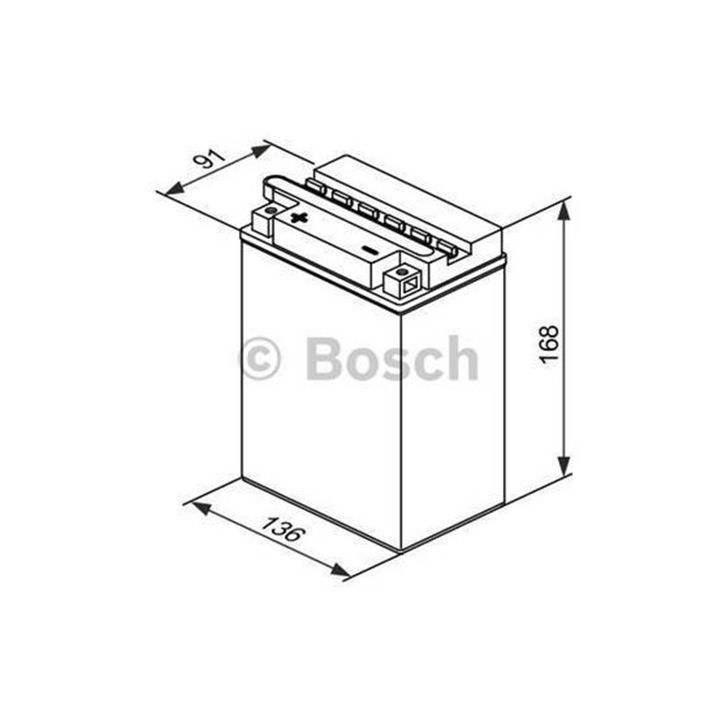 BOSCH motobatéria 12V , 14AH , 190A , 0 092 M4F 350