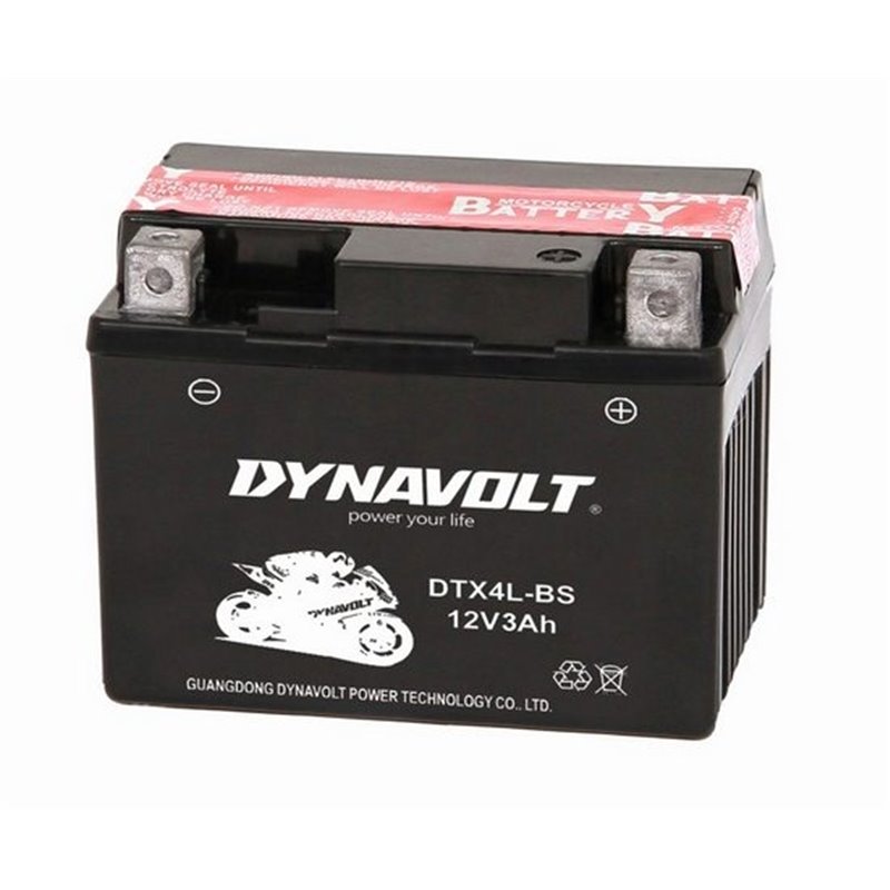 DYNAVOLT motobatéria AGM 12V 3AH 50A DTX4L-BS