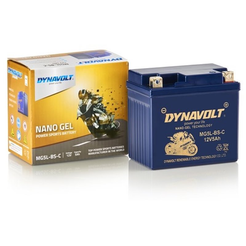 DYNAVOLT motobatéria GEL NANO 12V 5AH 90A MG5L-BS