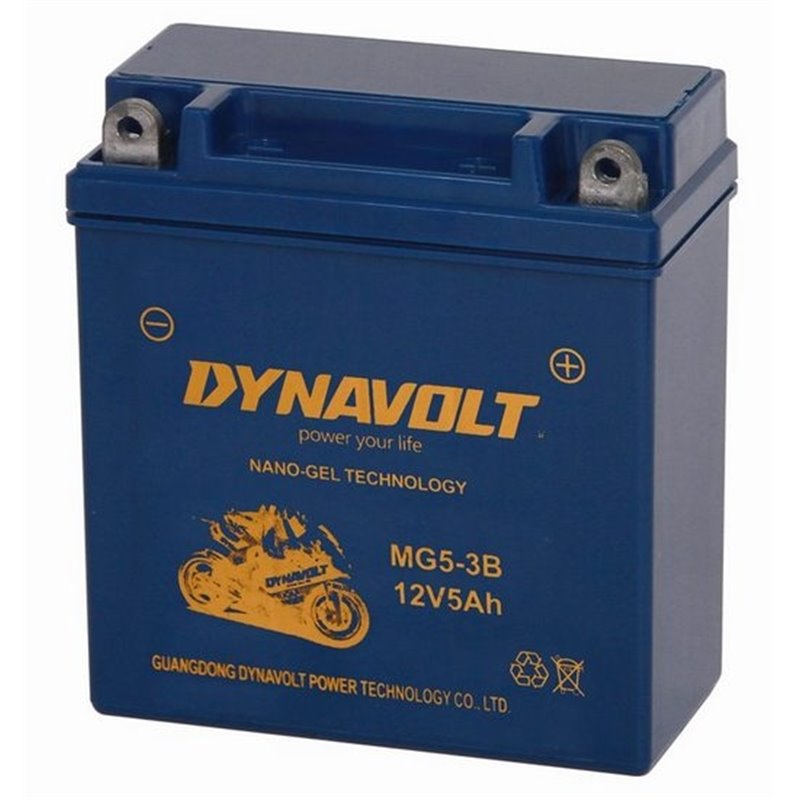 DYNAVOLT motobatéria GEL NANO 12V 5AH 80A MG5-3B