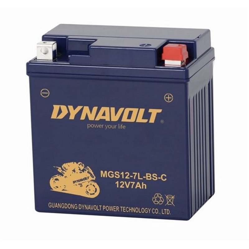 DYNAVOLT motobatéria AGM 12V 7AH 80A MGS12-7L-BS