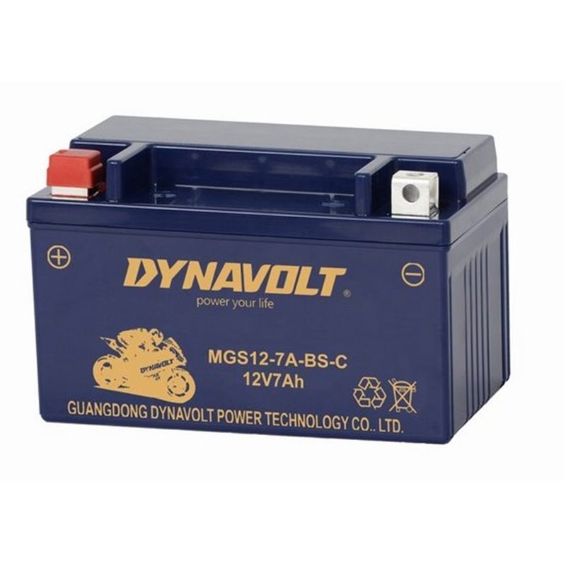 DYNAVOLT motobatéria AGM 12V 7AH 105A MGS12-7A-BS