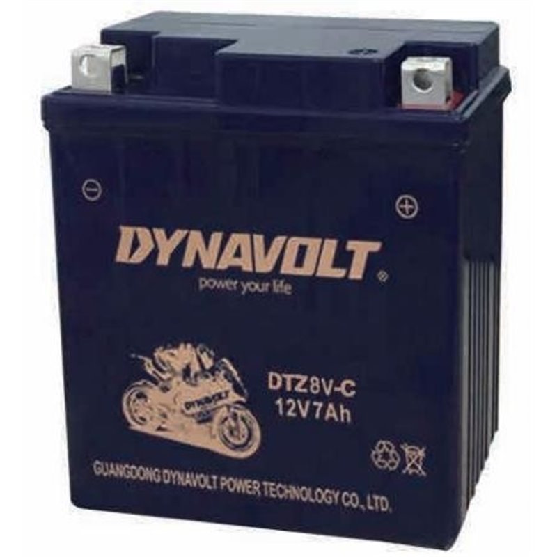 DYNAVOLT motobatéria AGM 12V 7AH 70A DTZ8V