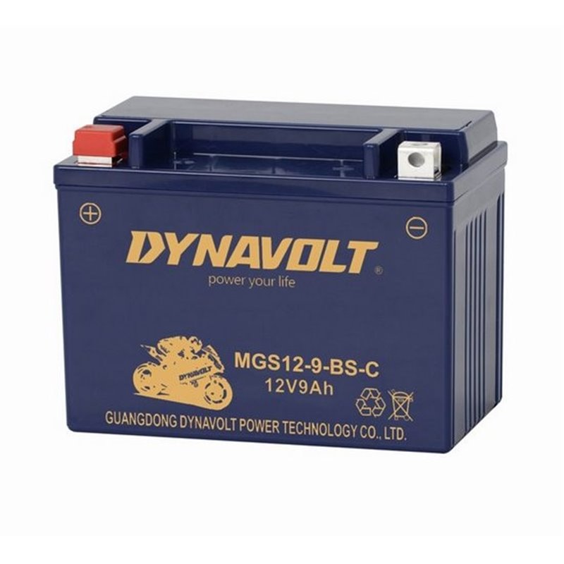 DYNAVOLT motobatéria AGM 12V 9AH 120A MGS12-9-BS