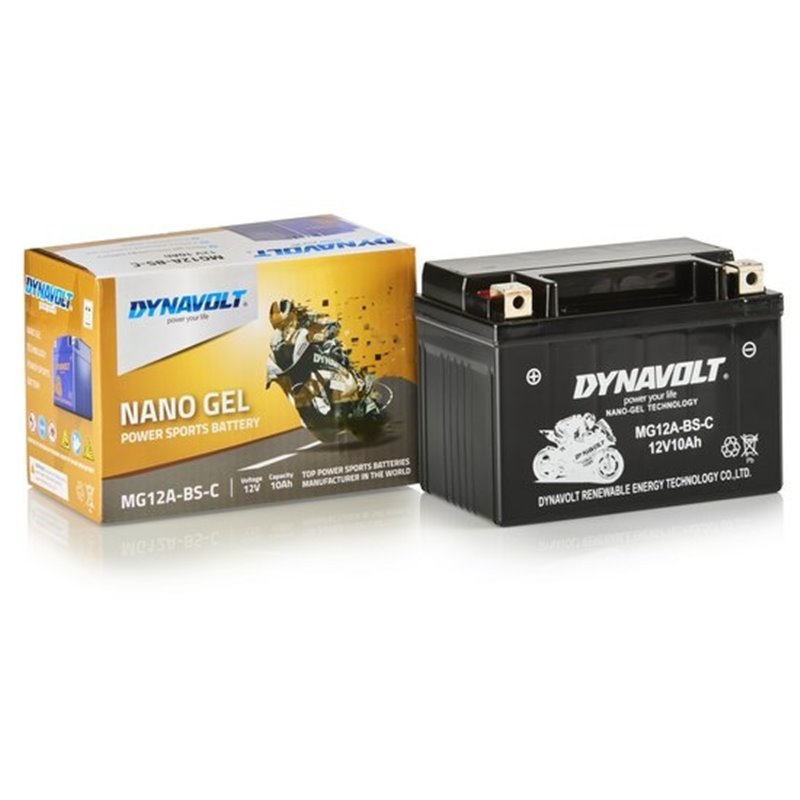 DYNAVOLT motobatéria GEL NANO 12V 10AH 155A MG12A-BS