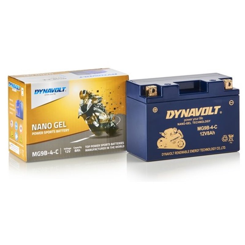 DYNAVOLT motobatéria GEL NANO 12V 8AH 90A MG9B-4