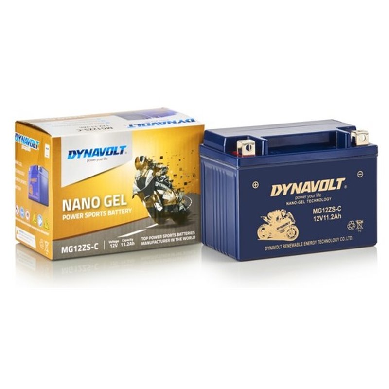 DYNAVOLT motobatéria GEL NANO 12V 11,2AH 170A MG12ZS