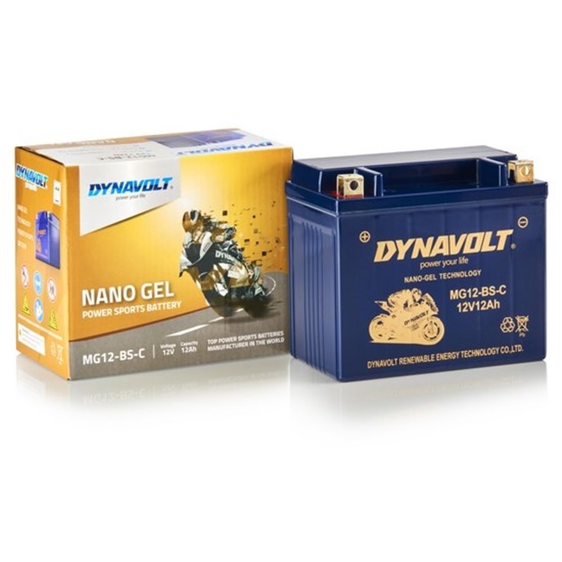 DYNAVOLT motobatéria GEL NANO 12V 12AH 185A MG12-BS