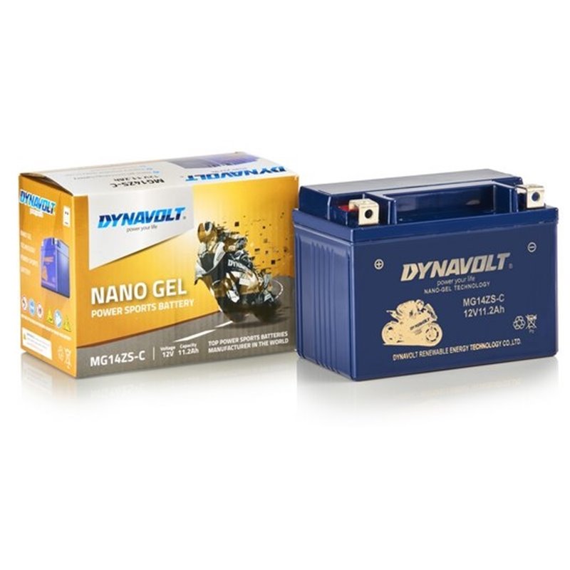 DYNAVOLT motobatéria GEL NANO 12V 11,2AH 190A MG14ZS