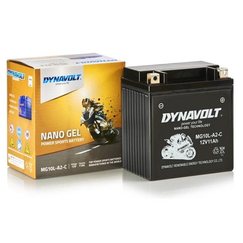 DYNAVOLT motobatéria GEL NANO 12V 11AH 205A MG10L-A2