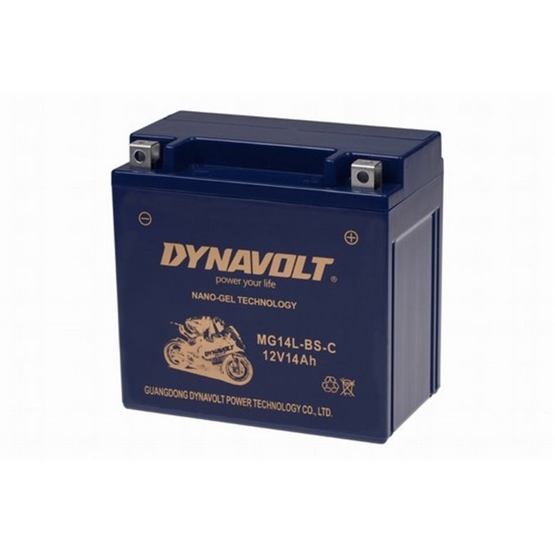 DYNAVOLT motobatéria GEL NANO 12V 14AH 205A MG14L-BS