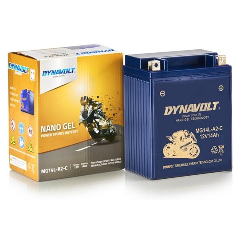 DYNAVOLT motobatéria GEL NANO 12V 14AH 250A MG14L-A2