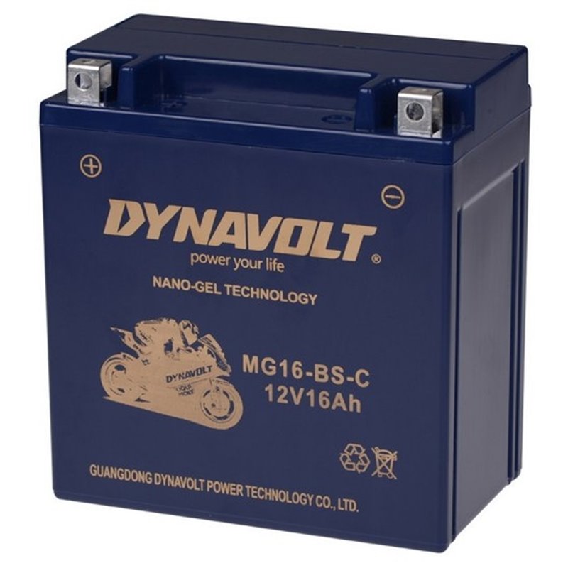 DYNAVOLT motobatéria GEL NANO 12V 16AH 220A MG16-BS