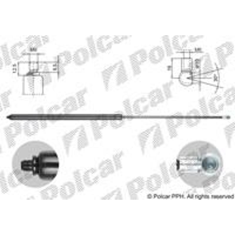 Plynová pružina - 2015ABD - zadok