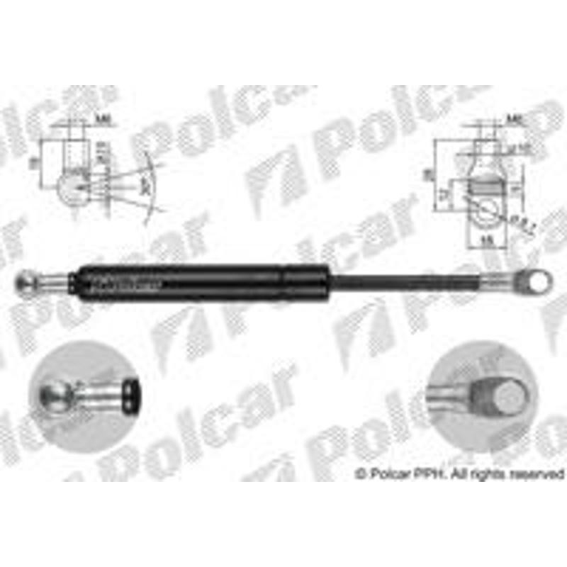 Plynová pružina - 2016AB2 - zadok