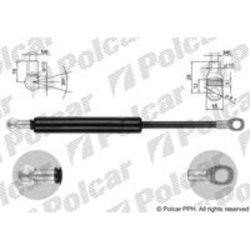 Plynová pružina - 2016AB2D - zadok