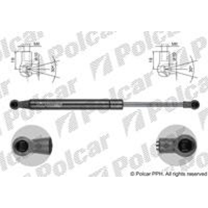 Plynová pružina - 2034AB - zadok
