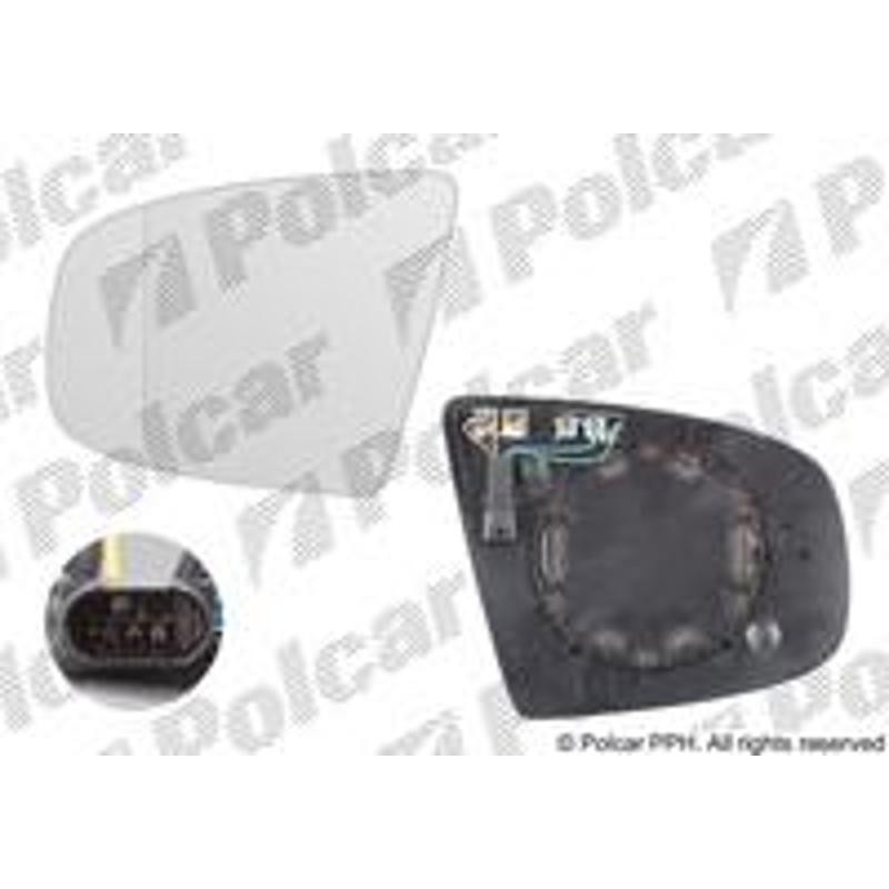 Sklo vonkajšieho zrkadla s držiakom - 2051557M - pravý