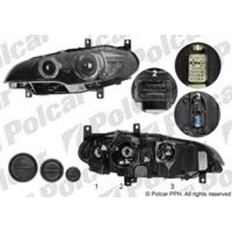 Hlavný reflektor - 205409-H - ľavý