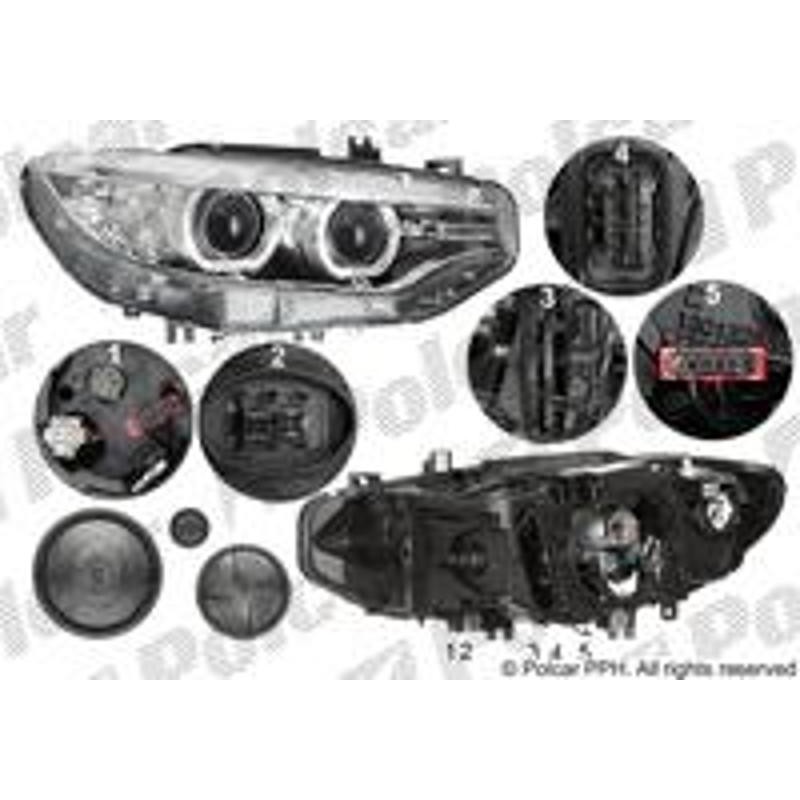 Hlavný reflektor - 20D1103U - pravý