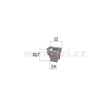 kovová príchytka (sada 10 ks) - UP 15583Z