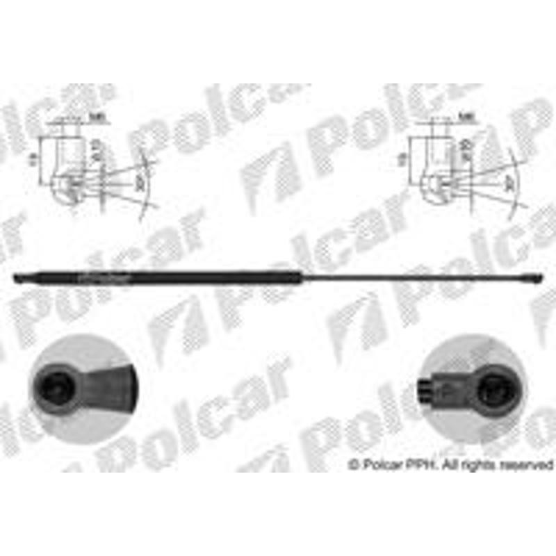 Plynová pružina - 2327AB - zadok