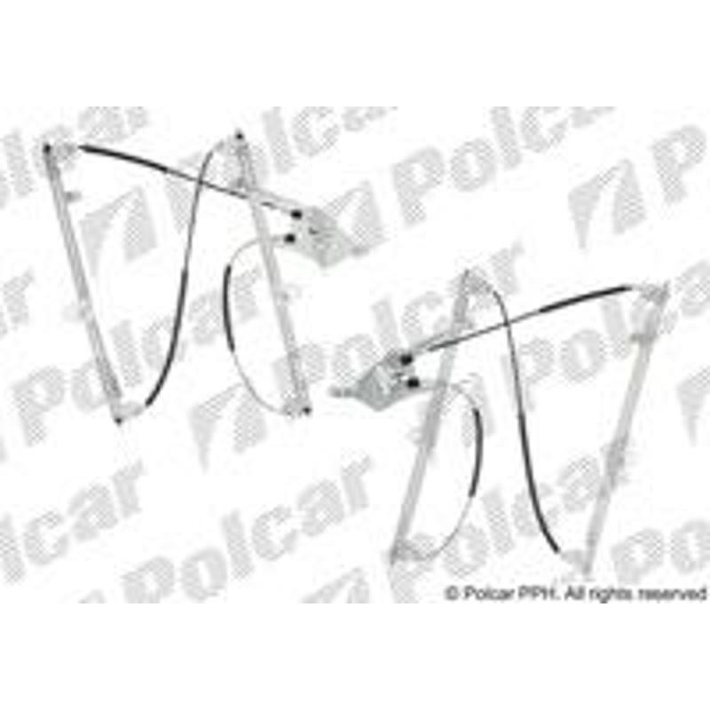 Mechanizmus stahovania okna el. bez motora - 2327PSG2 - predok