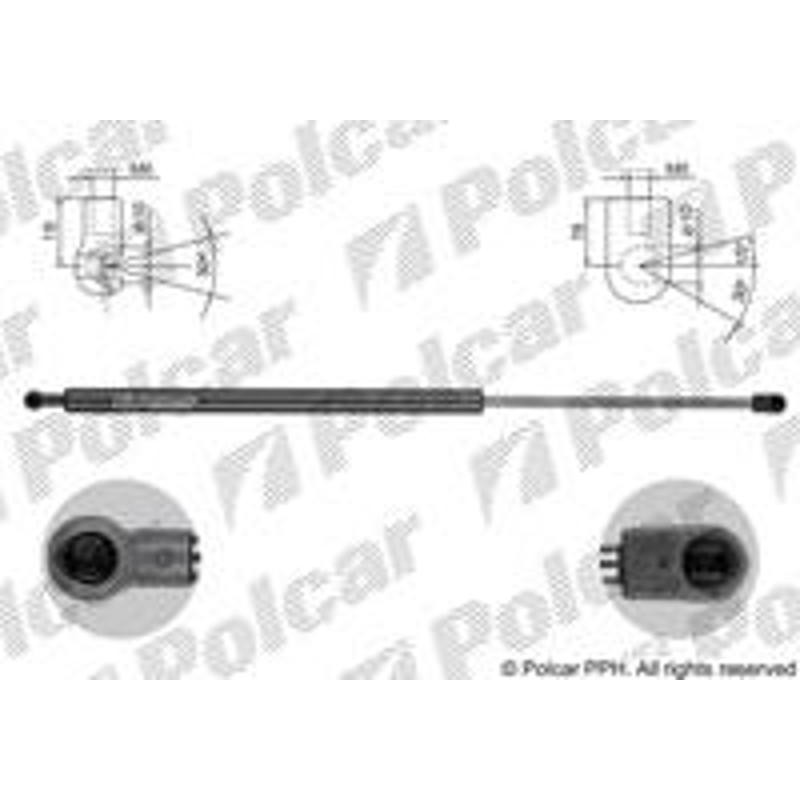 Plynová pružina - 2352AB - zadok