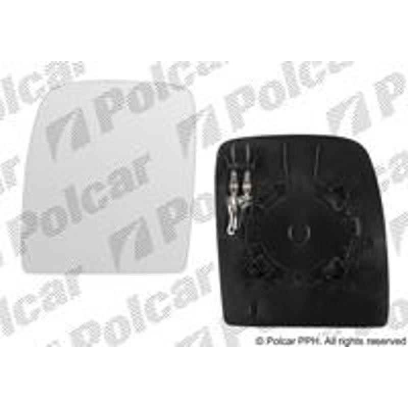 Sklo vonkajšieho zrkadla s držiakom - 2396546M - ľavý