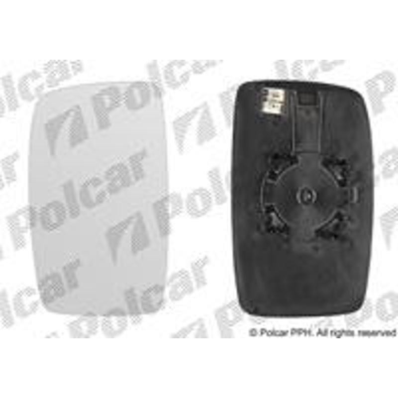 Sklo vonkajšieho zrkadla s držiakom - 2396554M - pravý