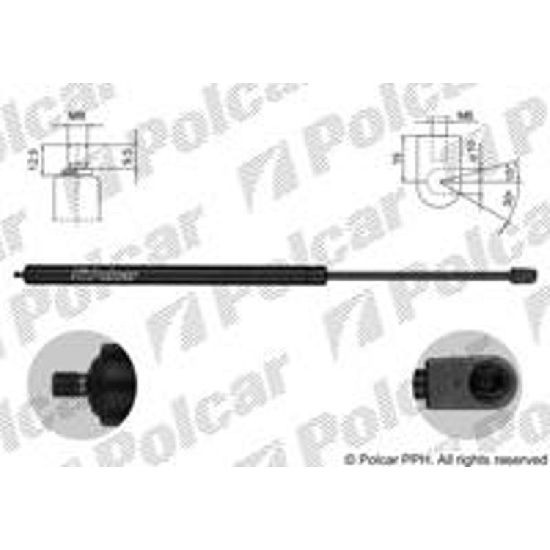 Plynová pružina - 2406AB - zadok