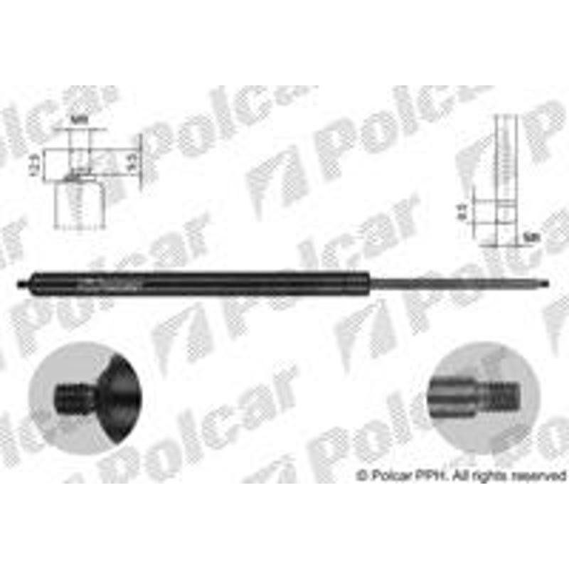 Plynová pružina - 2406AB1 - zadok