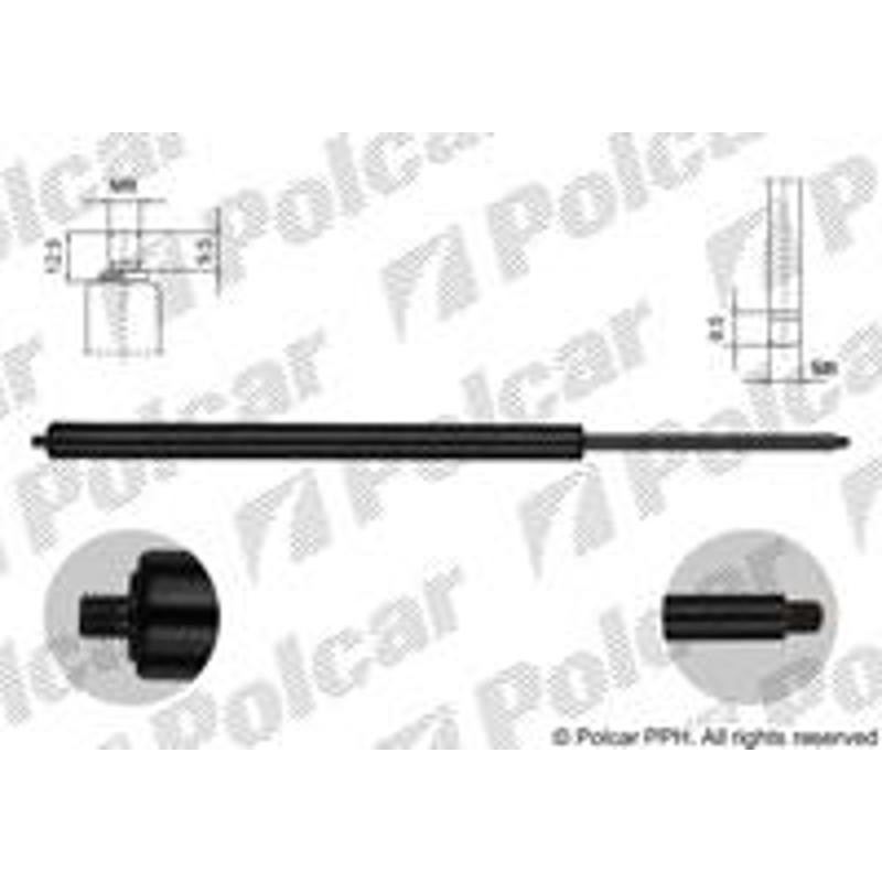 Plynová pružina - 2406AB1D - zadok