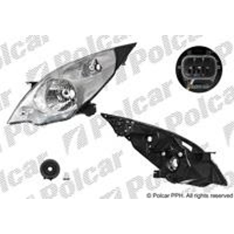 Hlavný reflektor - 2502100E - pravý