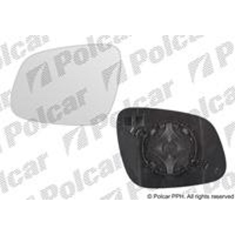 Sklo vonkajšieho zrkadla s držiakom - 2502544M - ľavý