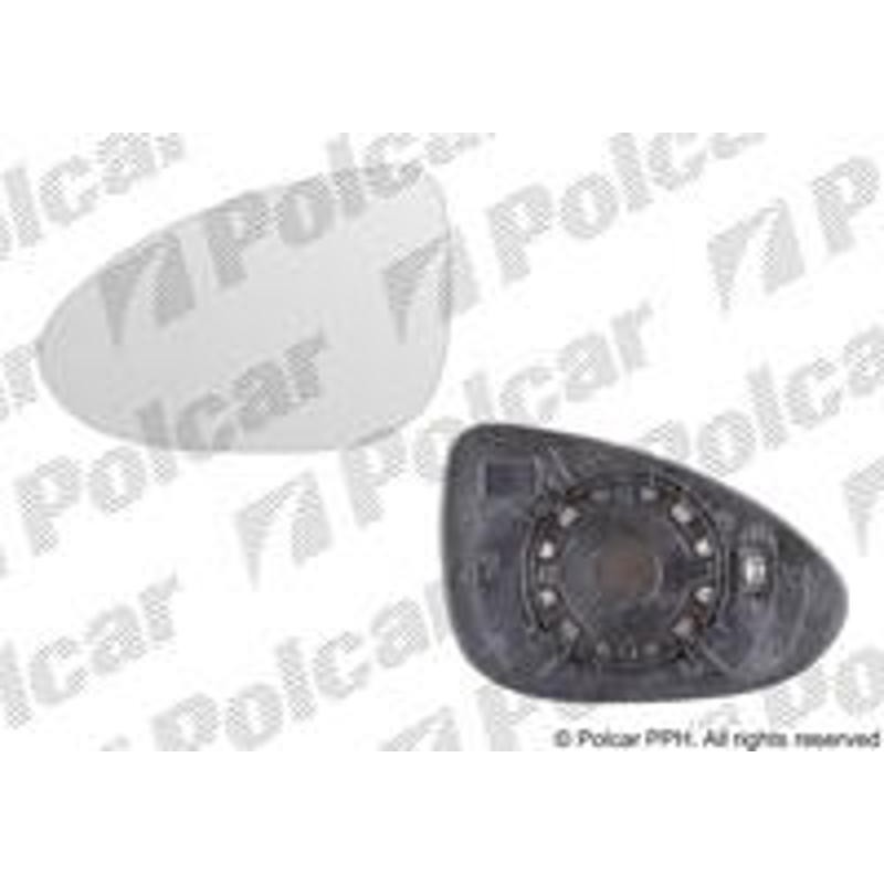 Sklo vonkajšieho zrkadla s držiakom - 25B1544M - ľavý