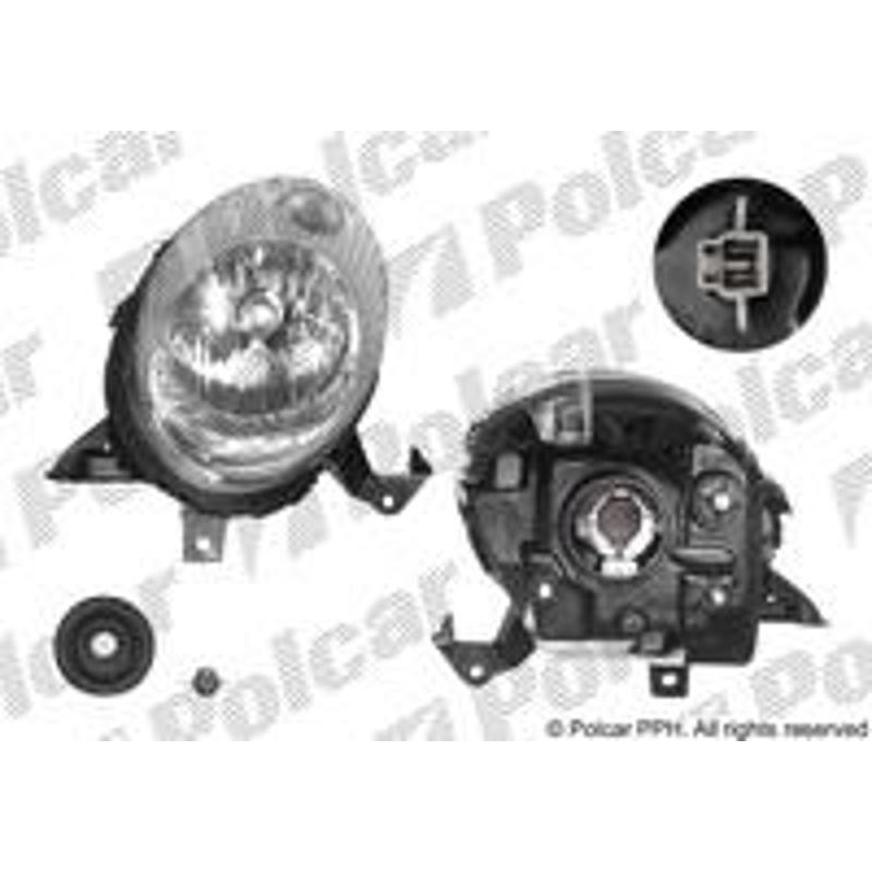 Hlavný reflektor - 2707101E - pravý