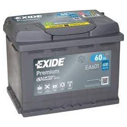 60Ah Autobatéria EXIDE Premium 12V 60Ah 600A / EA601 - Ľavá
