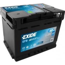 60Ah EFB Štartovacia batéria EXIDE EL600