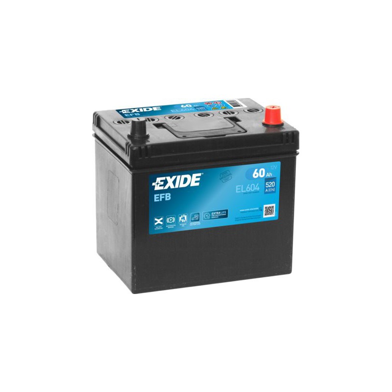 60Ah EFB Štartovacia batéria EXIDE EL604