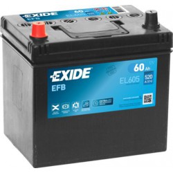 60Ah EFB Štartovacia batéria EXIDE EL605 - LAVA
